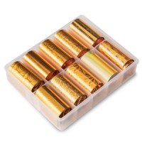 Folie de transfer set 10 Holographic Gold - 1