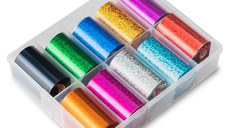 Folie de transfer set 10 Pixel Holographic Color