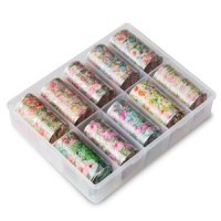 Folie de transfer set 10 Vintage Flowers - 1