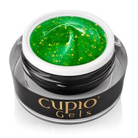 Glitter Neon Builder Gel Cupio - Green Apple 15ml - 1