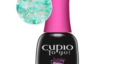 Oja semipermanenta Cupio To Go! Glitter Splash - Aqua Glam 15 ml