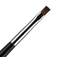 Pensula manichiura gel Nr 4 cu capac metalic - 1