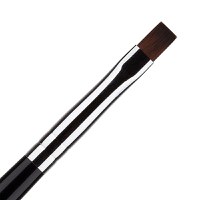 Pensula manichiura gel Nr 6 cu capac metalic - 1
