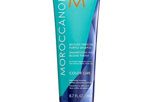 Sampon Moroccanoil Blonde Perfecting Purple pentru par blond