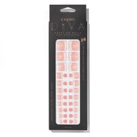 Set unghii false pentru pedichiura Cupio Diva - Classic French - 1