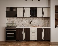 Bucatarie CIP 3S C1 Wenge Alb Hacienda - 1