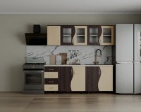 Bucatarie CIP S 2m, Wenge + Mesteacan - 1