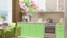 Bucatarie Famp Mar, 200x60x214 cm, Verde