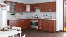Bucatarie Olea Pe Colt MDF Calvados