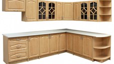Bucatarie Olea pe colt MDF mesteacan, 270x60x200cm