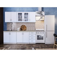 Bucatarie Provence RO 2m MDF, Alb - 1