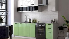 Bucatarie Tehno-3 MDF 2.0m Verde Lucios