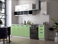 Bucatarie Tehno-3 MDF 2.0m Verde Lucios - 1