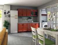 Bucatarie Tiulpan MDF Calvados 2.0m, Blat Intreg - 1