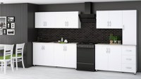 Bucatarie Yustina Alb, 280x60x200cm - 1