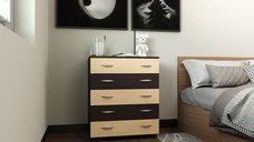 Comoda Alin 5 Sertare Wenge Mesteacan