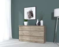 Comoda MP6 6S Stejar K002 130x44x80 cm - 1