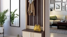 Cuier hol Yana  Wenge cu Mesteacan 80x37x200 cm