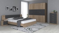 Dormitor Betty Sonoma Grafit