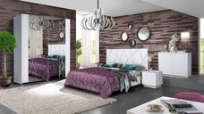 Dormitor Kenzo P160 Alb Lucios