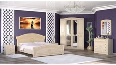 Dormitor Milano netapitat 4 usi UA Mesteacan