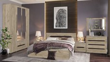 Dormitor Valencia Dulap 4 Usi Stejar K002