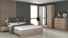Dormitor Vera Ro Sonoma 150x56x205 cm