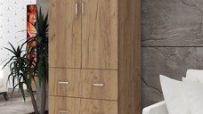 Dulap 2Usi 3S Stejar K003 70x35x180 cm