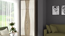 Dulap 2Usi S Cu Despartitor, 90x50x198 cm, k002+k001