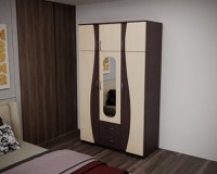 Dulap 3U S FS  Wenge Mesteacan 120x50x198 cm - 1