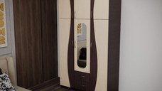 Dulap 3U S FS  Wenge Mesteacan 120x50x198 cm