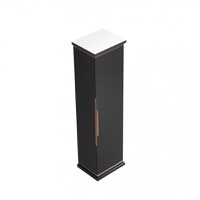 Dulap baie Hermes Negru 39x141x31 cm - 1