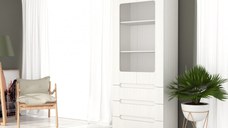 Dulap Stil-21 Alb 80x46x195 cm