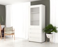 Dulap Stil-21 Alb 80x46x195 cm - 1