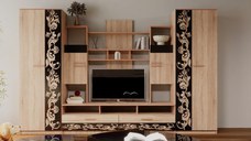 Living Baghira RO Sonoma Castan 330x52x212 cm