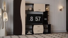 Living Kapri Ro Wenge+Mesteacan 225x45x192 cm