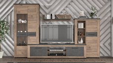 Living Montreal Stejar Craft Tobacco Matera 315x45x200 cm