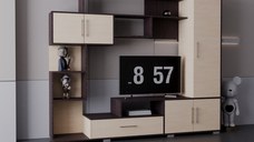 Living Pekin RO Wenge Mesteacan 210x40x179 cm