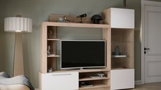 Living Trento Sonoma Alb 204x35x177 cm