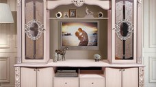 Living Versailles MDF Stejar Alb  240X50X195 cm