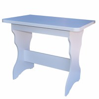 Masa de bucatarie extensibila KC-3 Alb 90x59x74 cm - 1
