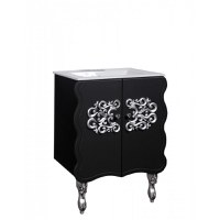 Masca baie cu lavoar Temptation Negru 66x90x47 cm - 1