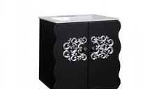 Masca baie cu lavoar Temptation Negru 66x90x47 cm