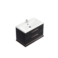 Masca baie Hermes Negru 81x55x45 cm - 1