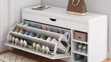 Pantofar 126 MDF White 100x30x51 cm