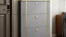 Pantofar 602 MDF Grey 100x24x118 cm