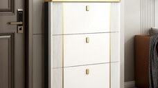 Pantofar 602 MDF White 100x24x118 cm