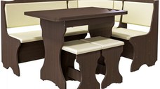 Set bucatarie Siria cu masa extensibila si 2 tabureti Wenge