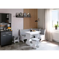 Set coltar bucatarie Argentina Alb Gri - 1