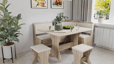 Set coltar bucatarie Rodos Sonoma Fildes